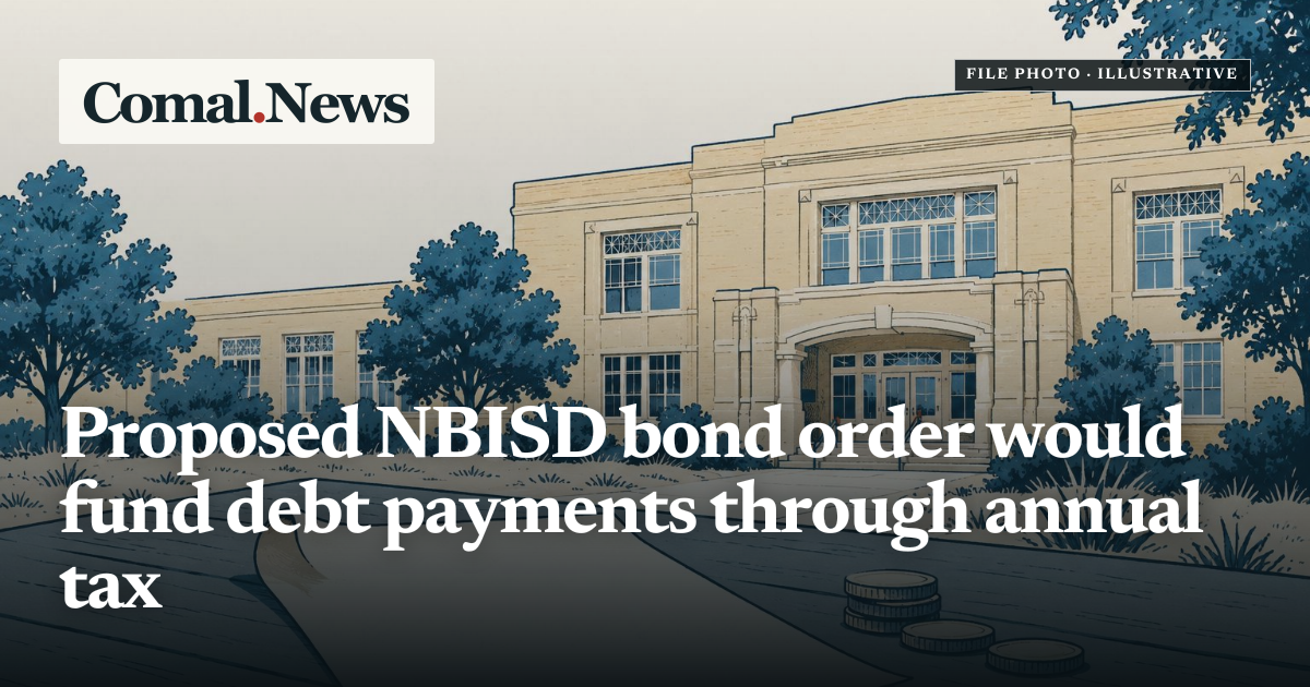 NBISD Oct. 19 meeting: bond order and FIRST ratings hearing | Comal.News
